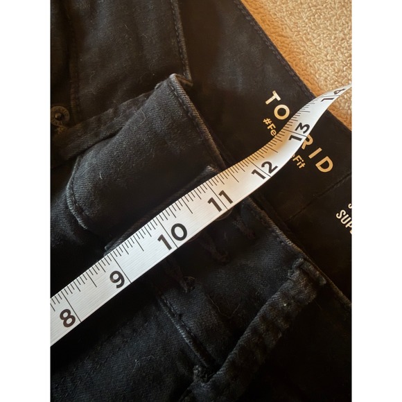 Torrid Super Soft Black Jegging High Rise Triple Button Fly Skinny Jeans 12R - Picture 5 of 6
